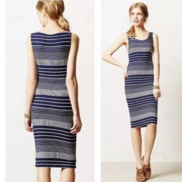 Maeve by Anthropologie Womens Edisto Column Midi Dress Lined Sleeveless Size XS - Picture 1 of 8
